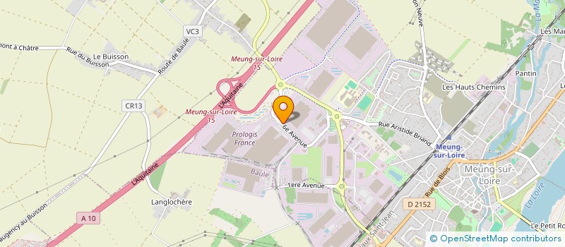 localisation de l'entreprise LOGIS ALLIANCE à MEUNG-SUR-LOIRE