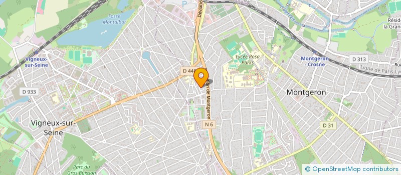 localisation de l'entreprise LOGIS BAT SEINE MARNAISE à MONTGERON