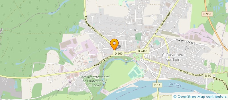localisation de l'entreprise LOGIS BATI RENOV 45 à CHATEAUNEUF-SUR-LOIRE