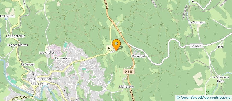 localisation de l'entreprise LOGIS BOIS CONSTRUCTION  LE CHAMBON-SUR-LIGNON