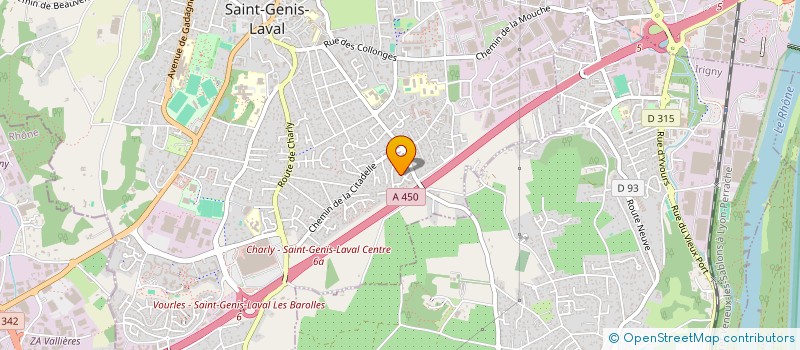 localisation de l'entreprise LOGIS CIEL AMENAGEMENT PROMOTION à SAINT-GENIS-LAVAL