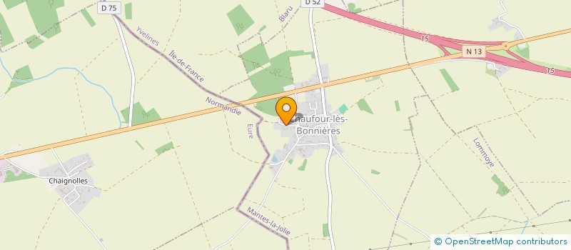 localisation de l'entreprise LOGIS CONFORT ELEC  CHAUFOUR-LES-BONNIERES