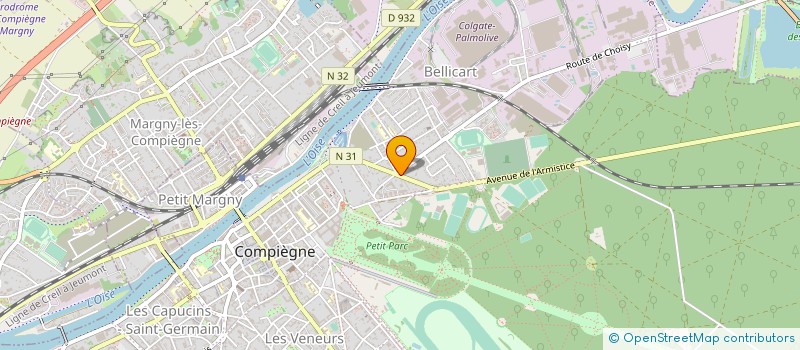 localisation de l'entreprise LOGIS CONSTRUCTION  COMPIEGNE