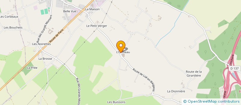 localisation de l'entreprise LOGIS DE L'ORMEAU  CORZE