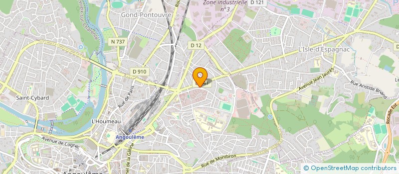 localisation de l'entreprise LOGIS DE LA MADELEINE à ANGOULEME