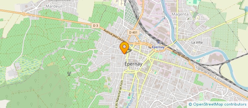 localisation de l'entreprise LOGIS DE LA REAUTE à EPERNAY