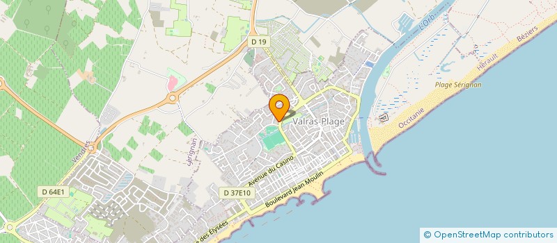 localisation de l'entreprise LOGIS DE SEPTIMANIE à VALRAS-PLAGE