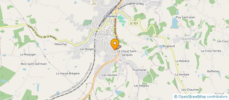 localisation de l'entreprise LOGIS DE THIVIERS  THIVIERS