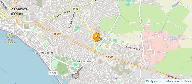 localisation de l'entreprise LOGIS DE VENDEE à LES SABLES D'OLONNE