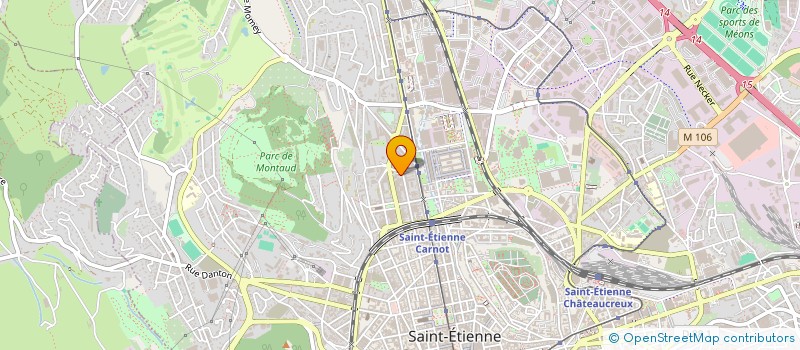 localisation de l'entreprise LOGIS DES CADRES - MONDIAL'OFFICE à SAINT-ETIENNE