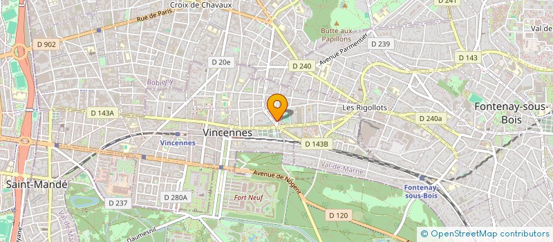 localisation de l'entreprise LOGIS DES CEVENNES à VINCENNES