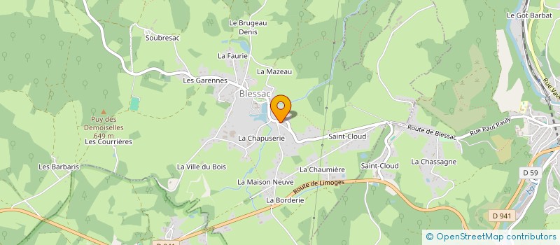 localisation de l'entreprise LOGIS DES FORETS  BLESSAC