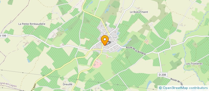 localisation de l'entreprise LOGIS DU LAYON  BELLEVIGNE-EN-LAYON