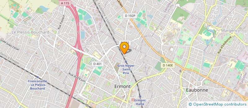localisation de l'entreprise LOGIS FRANCILIENS à ERMONT