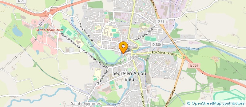 localisation de l'entreprise LOGIS HAUT ANJOU à SEGRE-EN-ANJOU BLEU