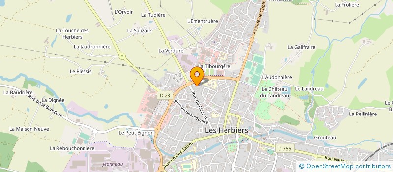 localisation de l'entreprise LOGIS HERBRETAIS à LES HERBIERS
