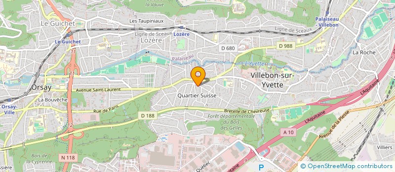 localisation de l'entreprise LOGIS NATURE  VILLEBON-SUR-YVETTE