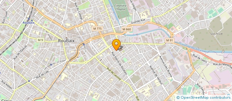 localisation de l'entreprise LOGIS NET  ROUBAIX