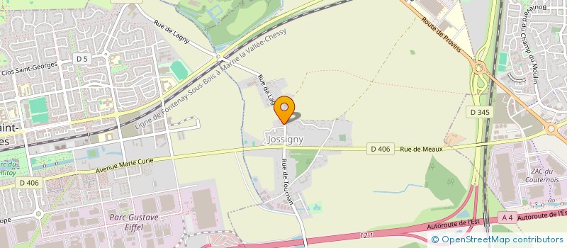 localisation de l'entreprise LOGIS PRO BATIMENT  JOSSIGNY