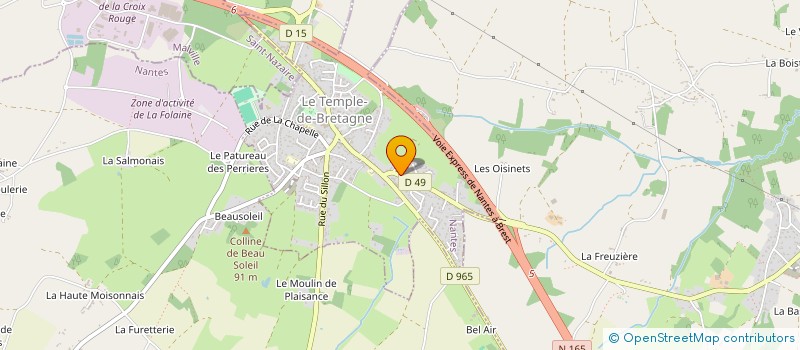 localisation de l'entreprise LOGIS S.C.A.D.  LE TEMPLE-DE-BRETAGNE