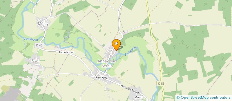 localisation de l'entreprise LOGIS SEREINITE  ANNAY-SUR-SEREIN