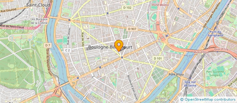 localisation de l'entreprise LOGIS-TEXTILE à BOULOGNE-BILLANCOURT