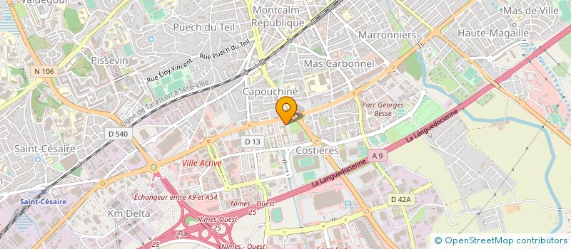 localisation de l'entreprise LOGIS-TISSOT à NIMES