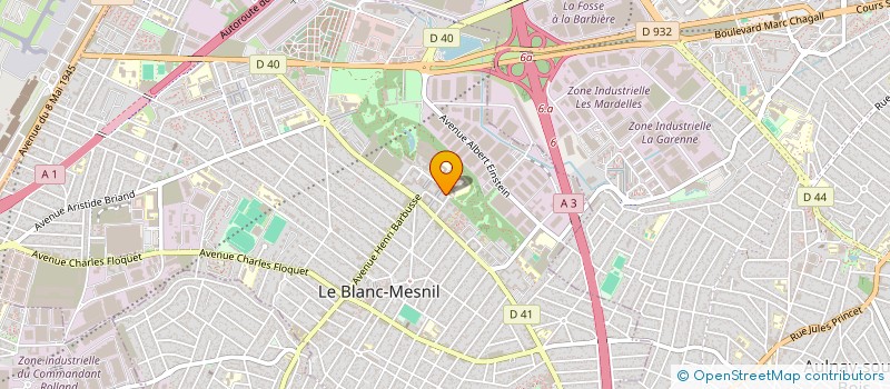 localisation de l'entreprise LOGIS'UP à LE BLANC-MESNIL