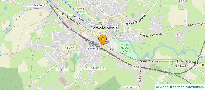 localisation de l'entreprise LOGISA à PARAY-LE-MONIAL