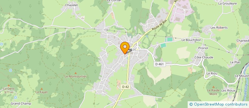 localisation de l'entreprise LOGISCENT  BEAUZAC