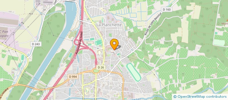 localisation de l'entreprise LOGISCOP  BOLLENE