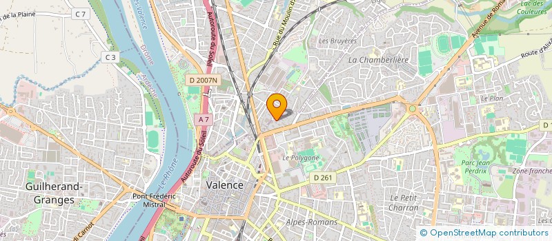 localisation de l'entreprise LOGISFEE26 à VALENCE