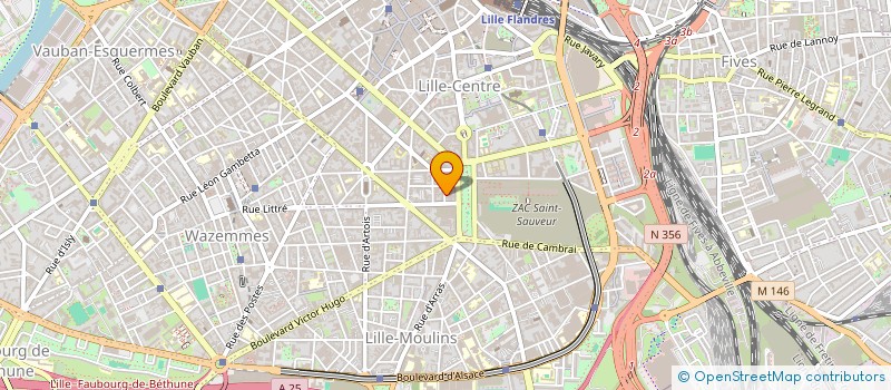 localisation de l'entreprise LOGISSAAD (LOGISTIQUE SERVICES SOINS AIDE ET ACCOMPAGNEMENT AUX DOMICILES) à LILLE