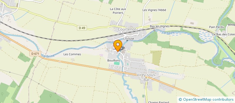 localisation de l'entreprise LOGIST'HELL  VIREY-SOUS-BAR