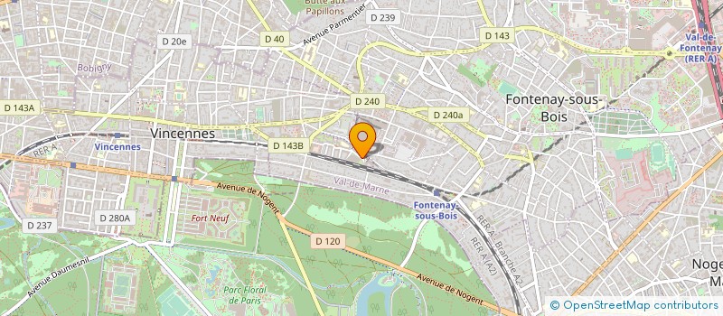 localisation de l'entreprise LOGISTA FRANCE à VINCENNES