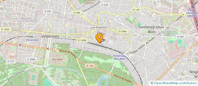 localisation de l'entreprise LOGISTA FREIGHT FRANCE à VINCENNES