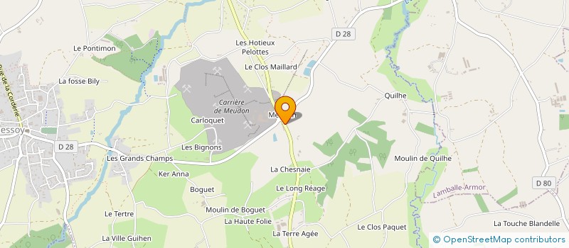 localisation de l'entreprise LOGISTAE à QUESSOY