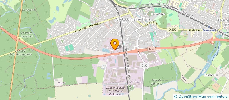 localisation de l'entreprise LOGISTIC 26 à GRETZ ARMAINVILLIERS