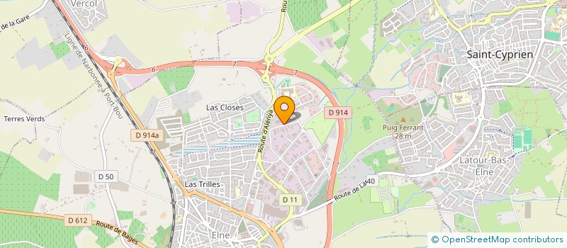 localisation de l'entreprise LOGISTICAR  ELNE