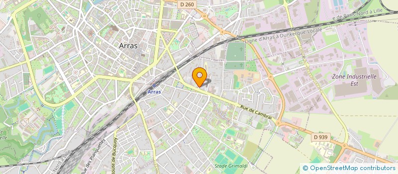 localisation de l'entreprise LOGISTICOLIS à ARRAS