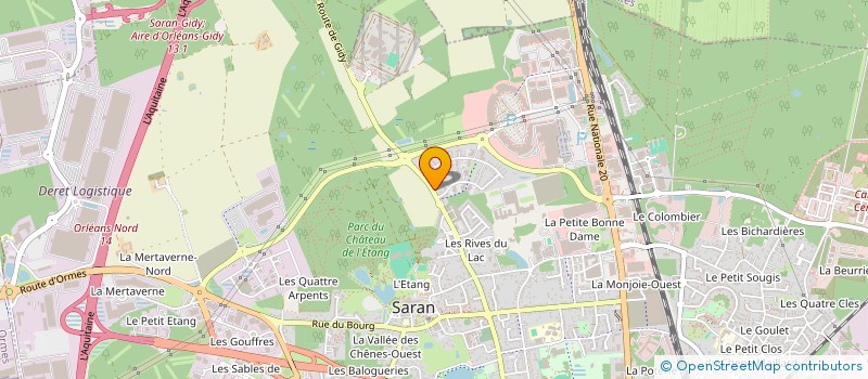 localisation de l'entreprise LOGISTICS CENTER à SARAN