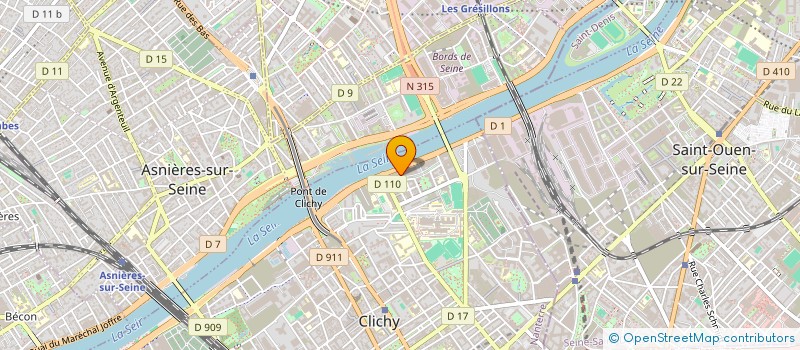 localisation de l'entreprise LOGISTICS EUROPARTS  CLICHY