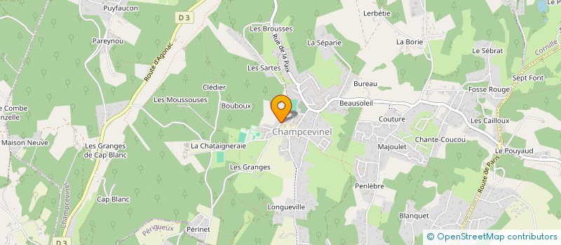 localisation de l'entreprise LOGISTIGO à CHAMPCEVINEL