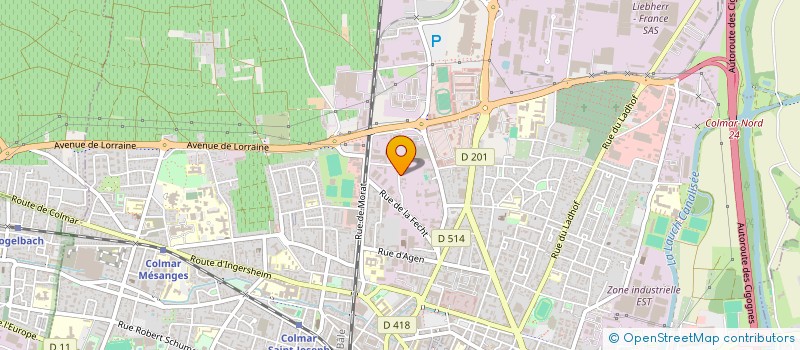 localisation de l'entreprise LOGISTIK CONCEPT à COLMAR