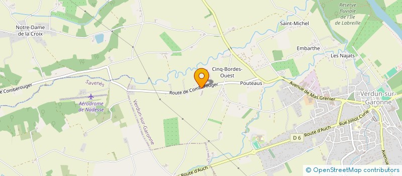 localisation de l'entreprise LOGISTIQUE 82 à VERDUN-SUR-GARONNE