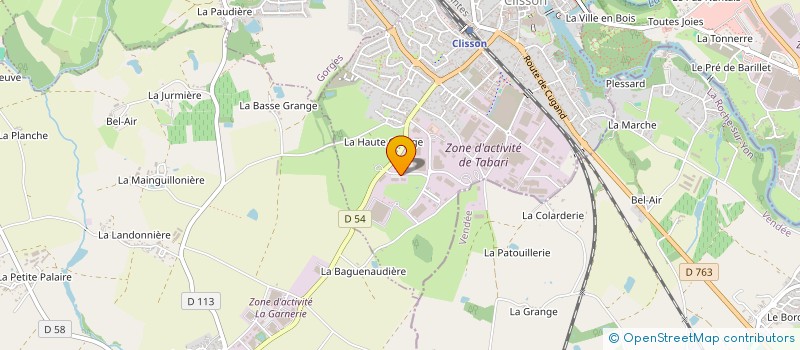localisation de l'entreprise LOGISTIQUE AMBULANCE à CLISSON