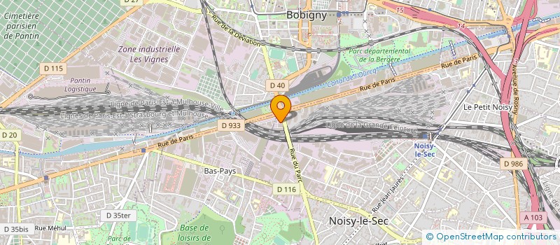 localisation de l'entreprise LOGISTIQUE DIFFUSION SERVICES à NOISY-LE-SEC