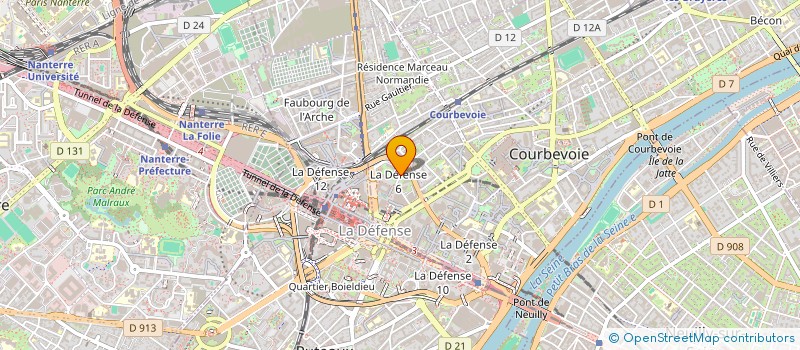 localisation de l'entreprise LOGISTIQUE FINANCIERE SARL à COURBEVOIE