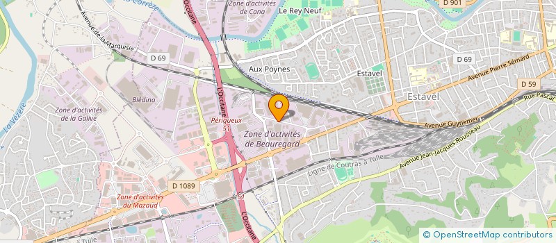 localisation de l'entreprise LOGISTIQUE FRET CHAMBONNAUD  BRIVE-LA-GAILLARDE