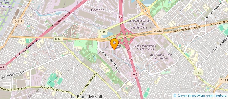 localisation de l'entreprise LOGISTIQUE FRET SAS LOGFRET à AULNAY-SOUS-BOIS